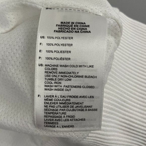 Adidas women's white 3-stripes jacket with holographic logo print - Picture 8 of 10